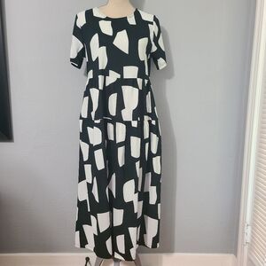 YESNO Women Casual Loose Bohemian Floral Dress with Pockets Size‎ Small